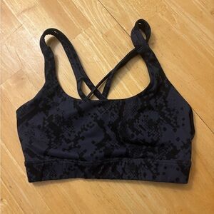 JoyLab Black Patterned Sports Bra